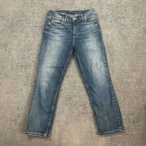 Silver Jeans Co Straight Leg Jeans Womens 26 Blue Medium Wash Y2K Casual